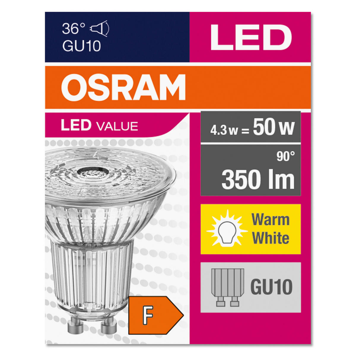 OSRAM Reflektorlampe AC32703 GU10 AC32703 - OSRAM