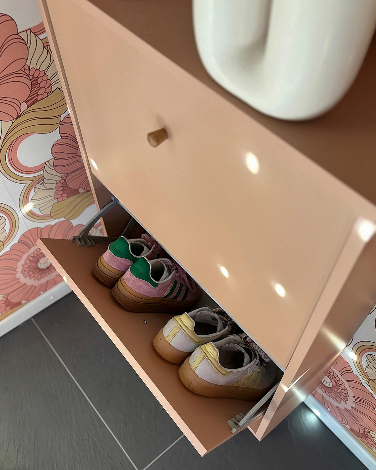 Schuhkipper Bjarne apricot B/H/T: ca. 59,8x92,2x20 cm Bjarne - apricot (59,80/92,20/20,00cm) - Möbelpartner