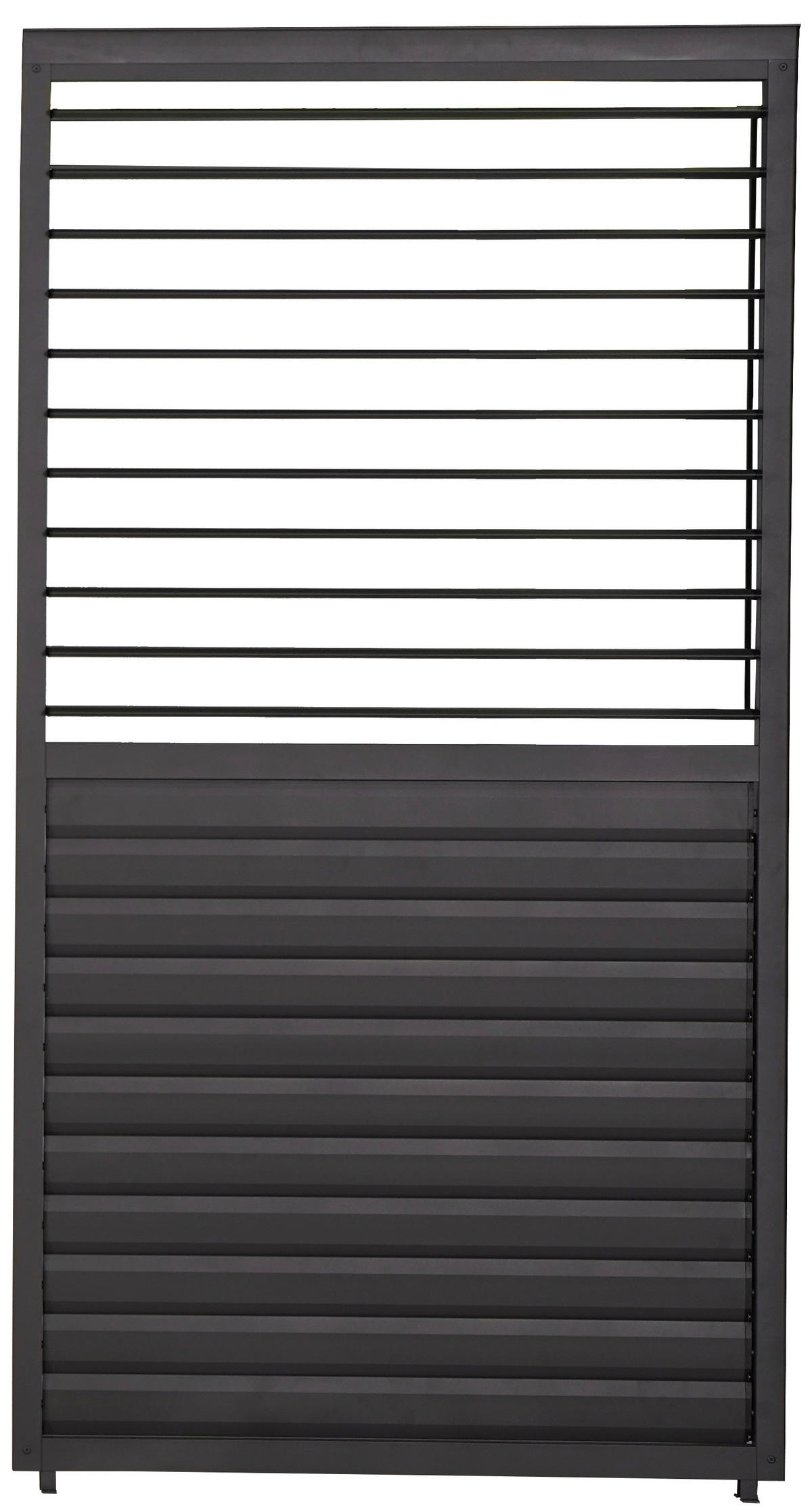 Mirador Lamellenwand für Pergola Deluxe Plus anthrazit Aluminium B/H/L: ca. 123,5x238,65x7 cm Deluxe Plus - anthrazit (7,00/123,50/238,65cm) - Mirador