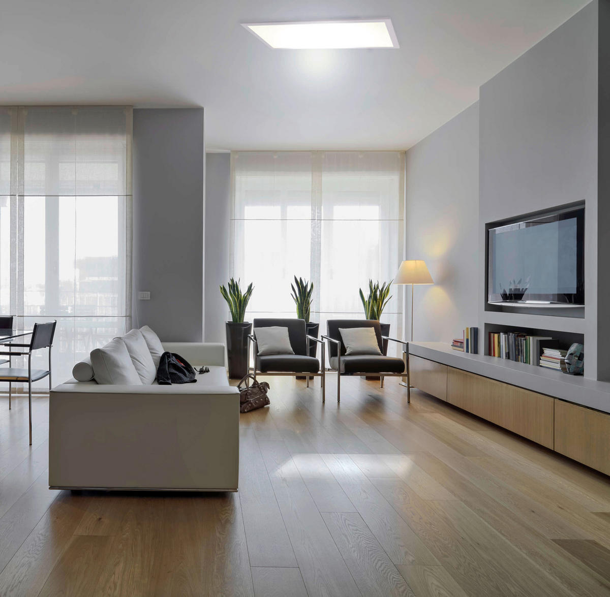 Näve Leuchten LED-Panel 1298003 neutralweiß Metall Kunststoff B/H/T: ca. 60x5x30 cm 1 Brennstellen Sorriso - neutralweiß (60,00/5,00/30,00cm) - Näve Leuchten