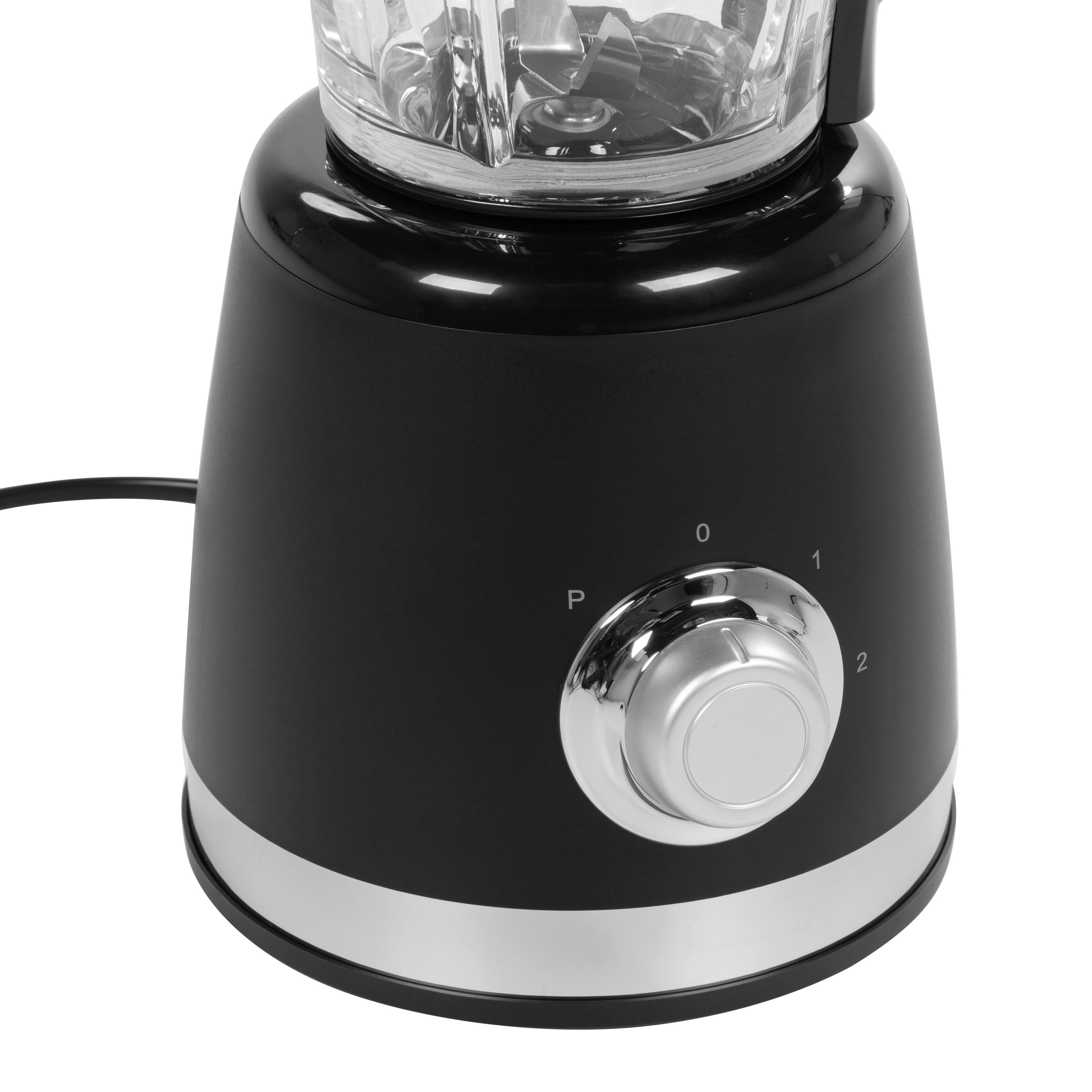 POCOline Standmixer schwarz Glas B/H/L: ca. 18,8x39,2x20,4 cm Standmixer_Retro_Retromix - schwarz (20,40/18,80/39,20cm) - POCOline