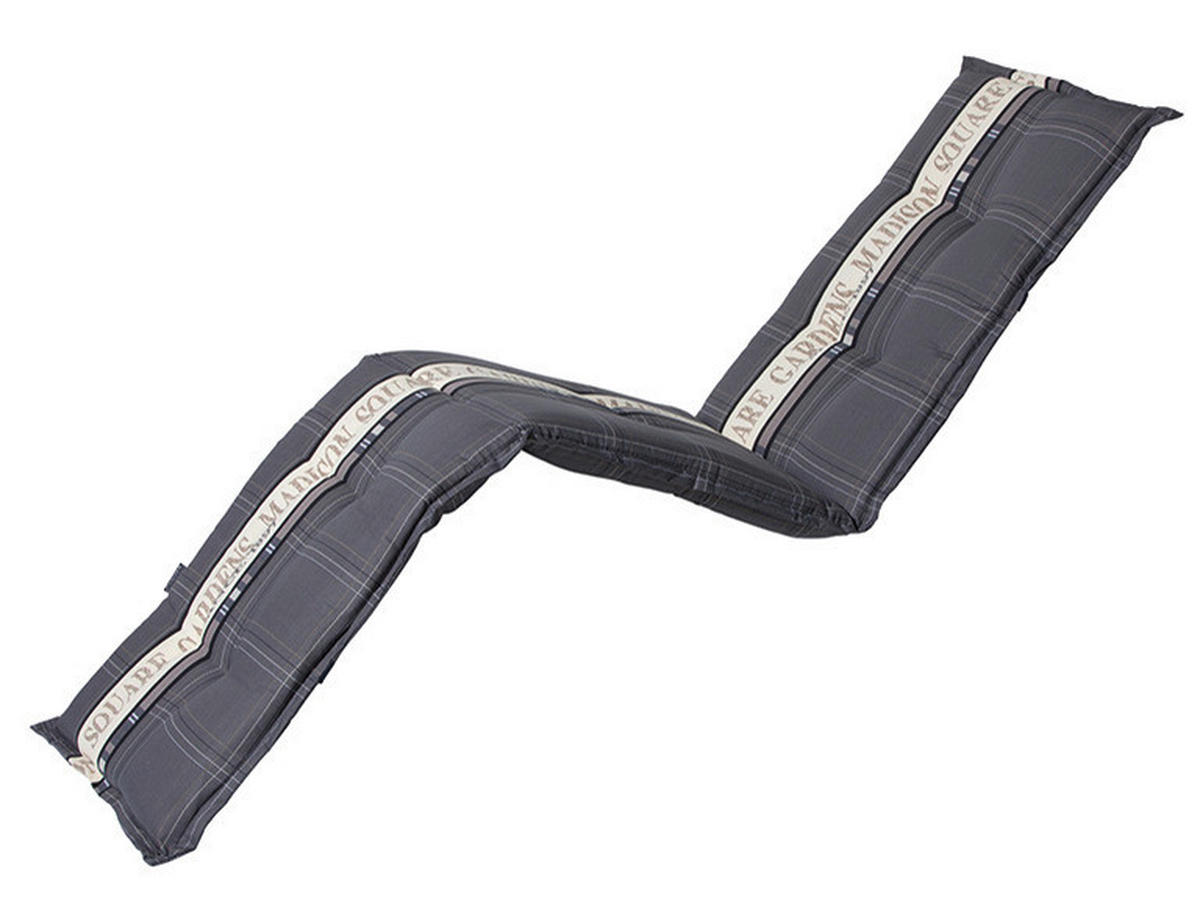 Madison Auflage Garden Garden - grau (65,00/160,00/8,00cm) - Madison