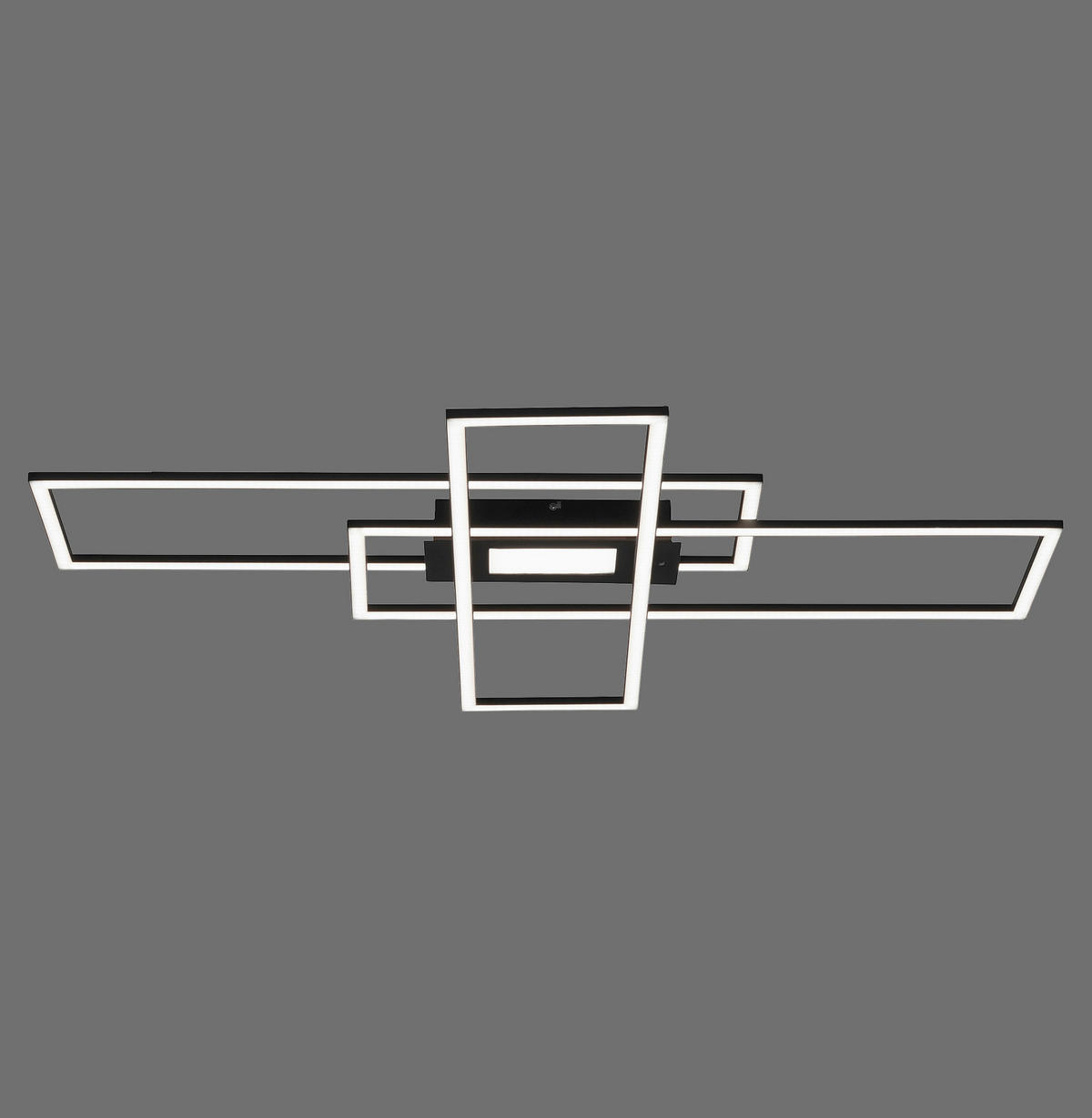 Just Light Deckenleuchte 14693-18 schwarz Aluminium B/H/T: ca. 99x5x69 cm LED-Deckenleuchte_Asmin - schwarz (99,00/5,00/69,00cm) - Just Light
