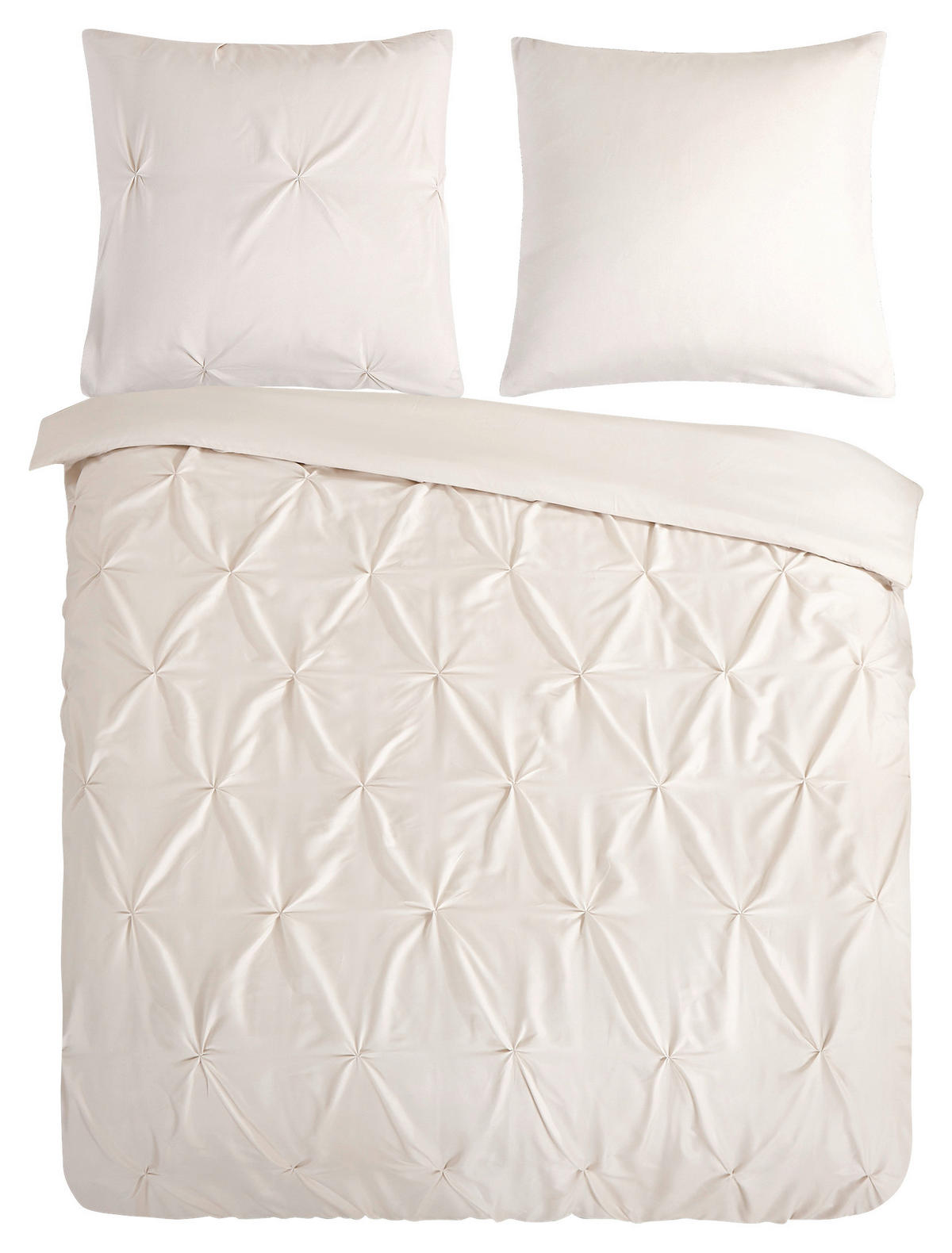 Bettwäsche Elegance sand Polyester B/L: ca. 200x200 cm Elegance - sand (200,00/200,00cm) - Pure