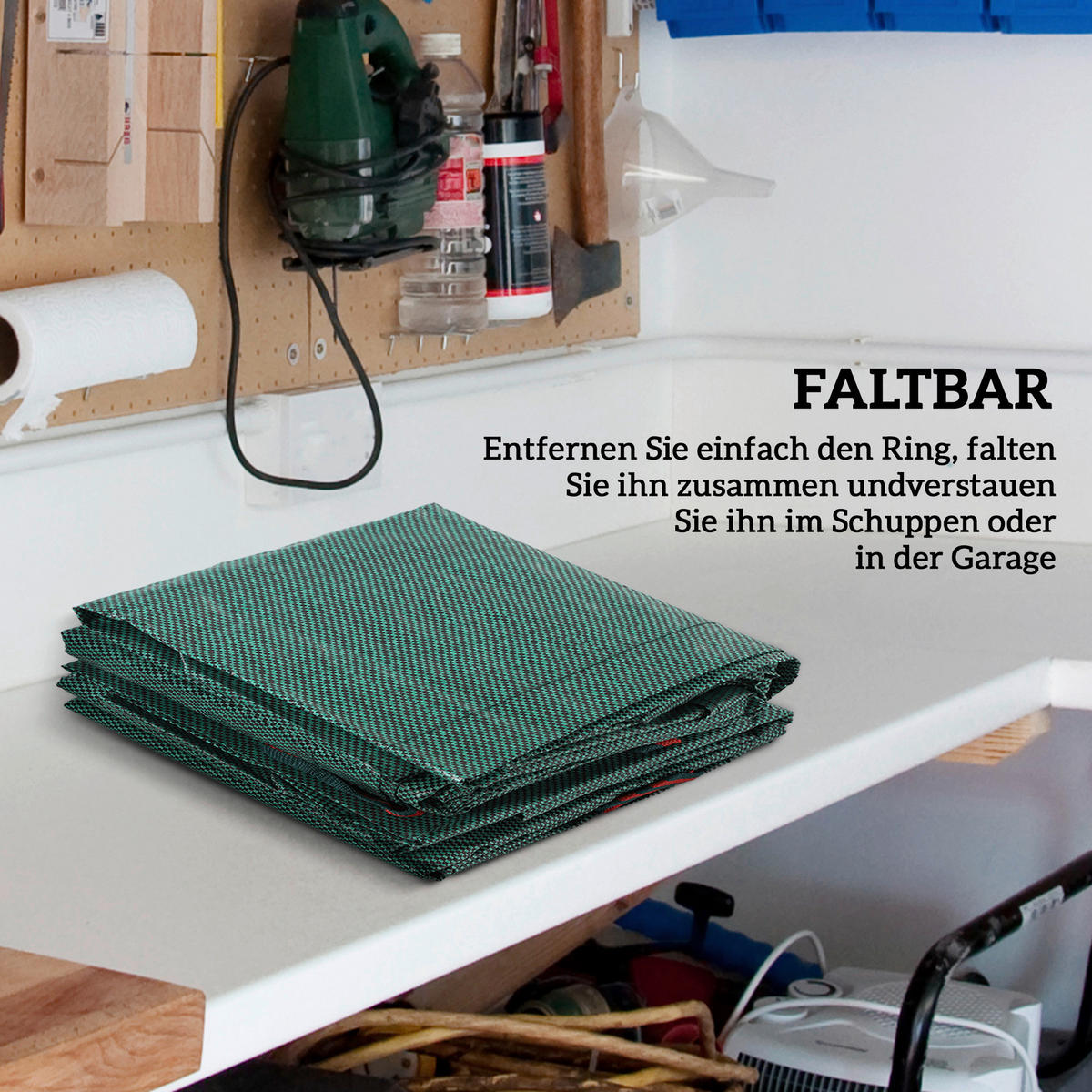Outsunny Gartenabfallsack grün B/H/L: ca. 67x76x67 cm Gartenabfallsack - grün (67,00/67,00/76,00cm) - Outsunny