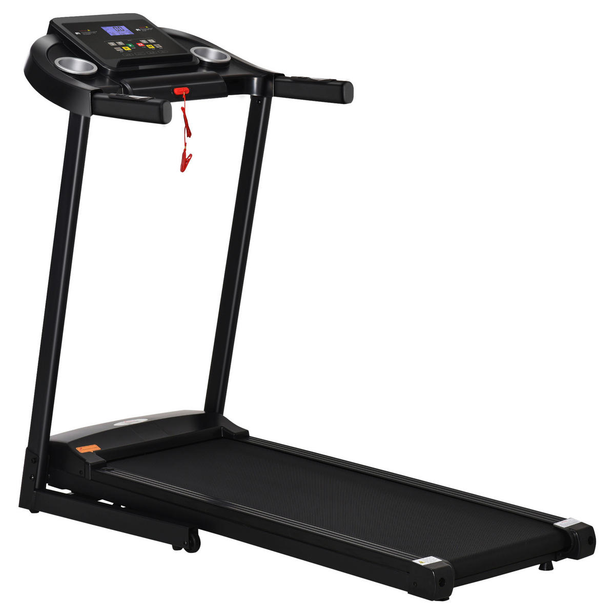 HOMCOM Fitness-Zubehör grau Polypropylen B/H/L: ca. 60x134x118 cm Laufband - schwarz/grau (118,00/60,00/134,00cm) - HOMCOM