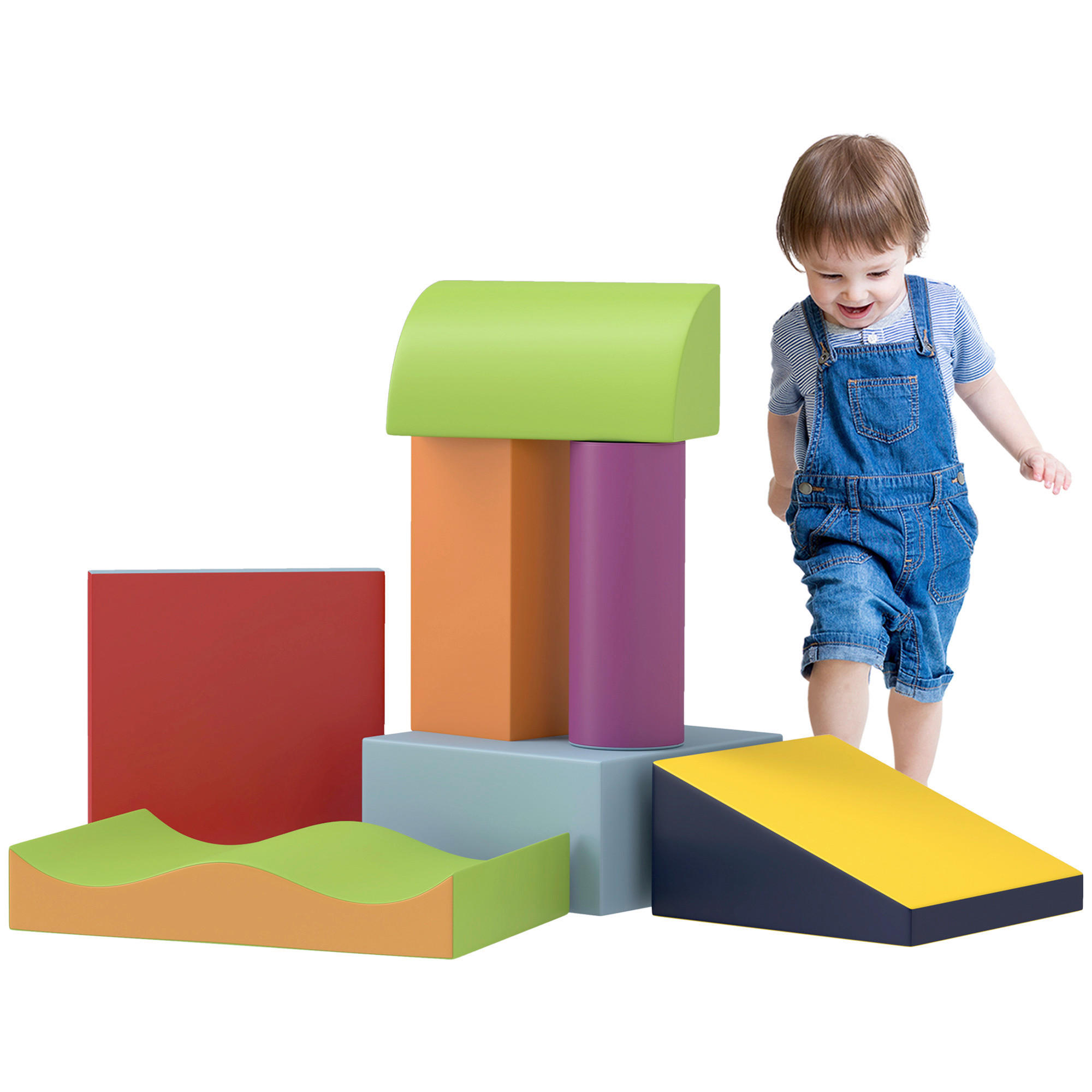 HOMCOM Softbausteine B/H/L: ca. 40x11x60 cm Softbausteine - multicolor (60,00/40,00/11,00cm) - HOMCOM