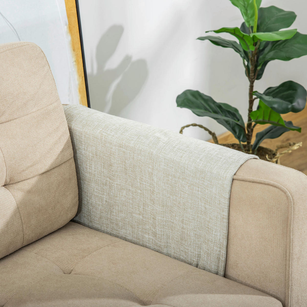 PawHut Tier-Zubehör grau Polypropylen B/H/L: ca. 45x130x0,3 cm Kratzebrett - beige/grau (0,30/45,00/130,00cm) - PawHut