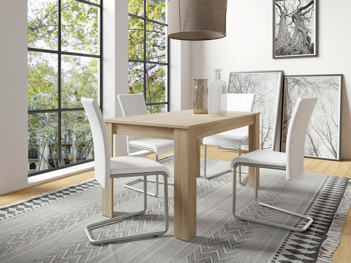 Tisch NEPAL Eiche Nachbildung B/H/T: ca. 140x75x80 cm NEPAL - Eiche (140,00/75,00/80,00cm) - byLIVING