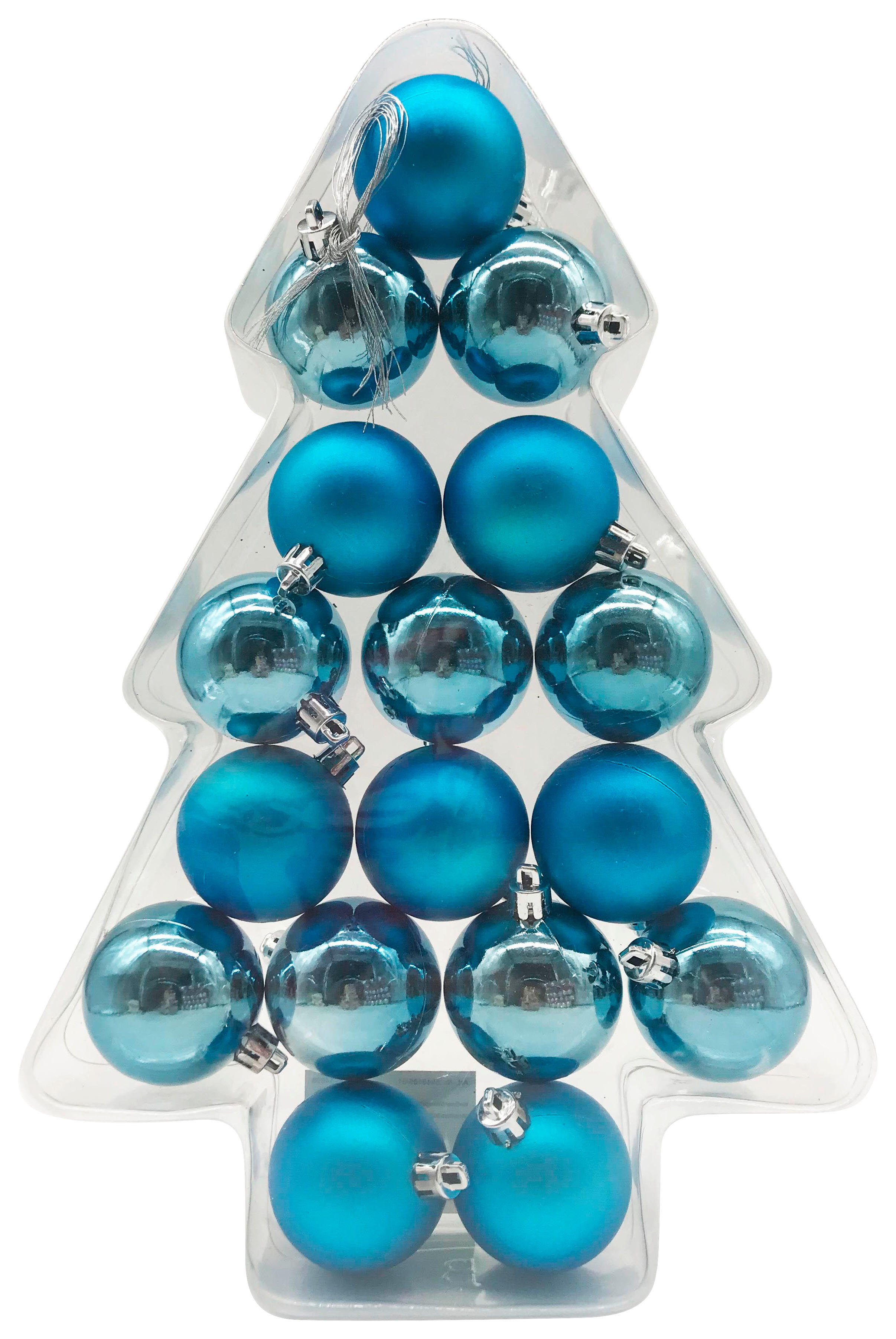 POCOline Weihnachtskugel petrol B/H/L: ca. 5x5x5 cm Weihnachtskugeln_17tlg. - petrol (5,00/5,00/5,00cm) - POCOline