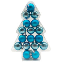 POCOline Weihnachtskugel petrol B/H/L: ca. 5x5x5 cm Weihnachtskugeln_17tlg. - petrol (5,00/5,00/5,00cm) - POCOline