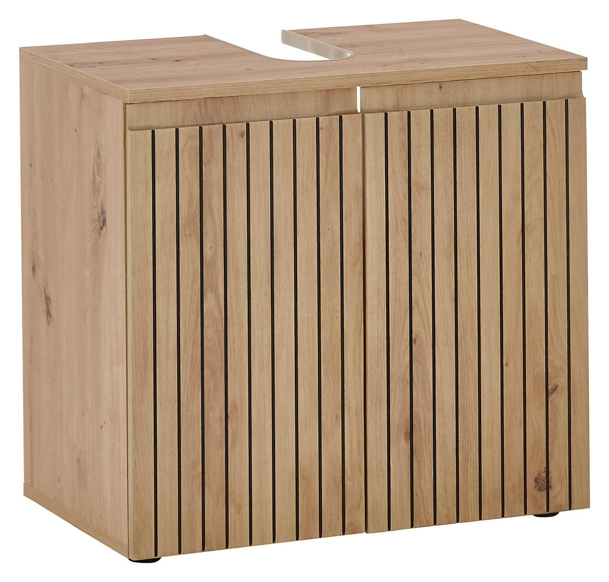 Waschbeckenunterschrank Austin Artisan Oak Nachbildung B/H/T: ca. 60x57x36 cm Austin - (60,00/57,00/36,00cm)