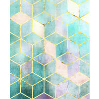 Komar Poster Mosaik Verde Abstrakt B/L: ca. 40x50 cm Mosaik Verde - (40,00/50,00cm) - Komar