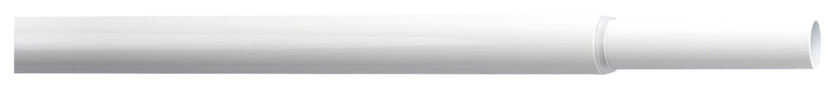 Stilgarnitur Rohr weiß Metall L: ca. 210 cm ausziehbar von ca. 120 bis 210 cm 1.0 Läufe Rohr - weiß (210,00cm) - ondeco