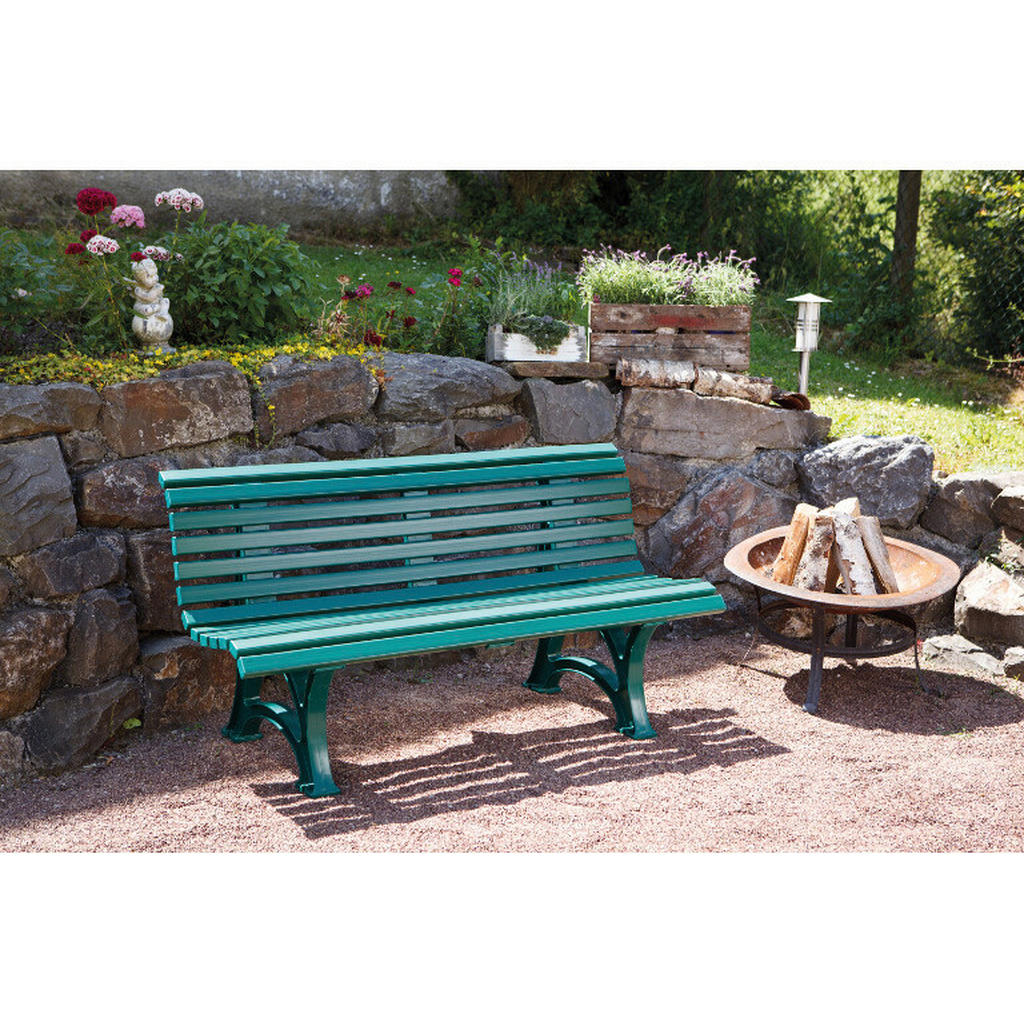 Blome Sitzbank Helgoland grün Kunststof... Blome Sitzbank Helgoland grün Kunststof...