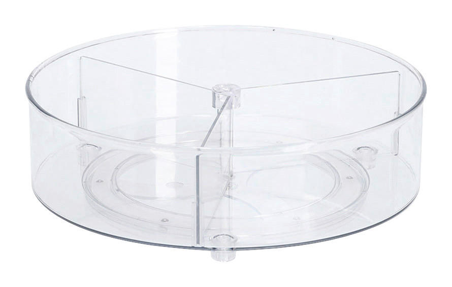 Zeller Dreh-Organizer transparent Kunststoff B/H/L: ca. 27x8,5x27 cm Dreh-Organizer - transparent (27,00/27,00/8,50cm) - Zeller