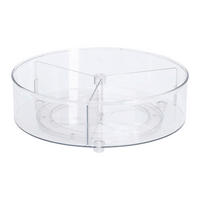 Zeller Dreh-Organizer transparent Kunststoff B/H/L: ca. 27x8,5x27 cm Dreh-Organizer - transparent (27,00/27,00/8,50cm) - Zeller