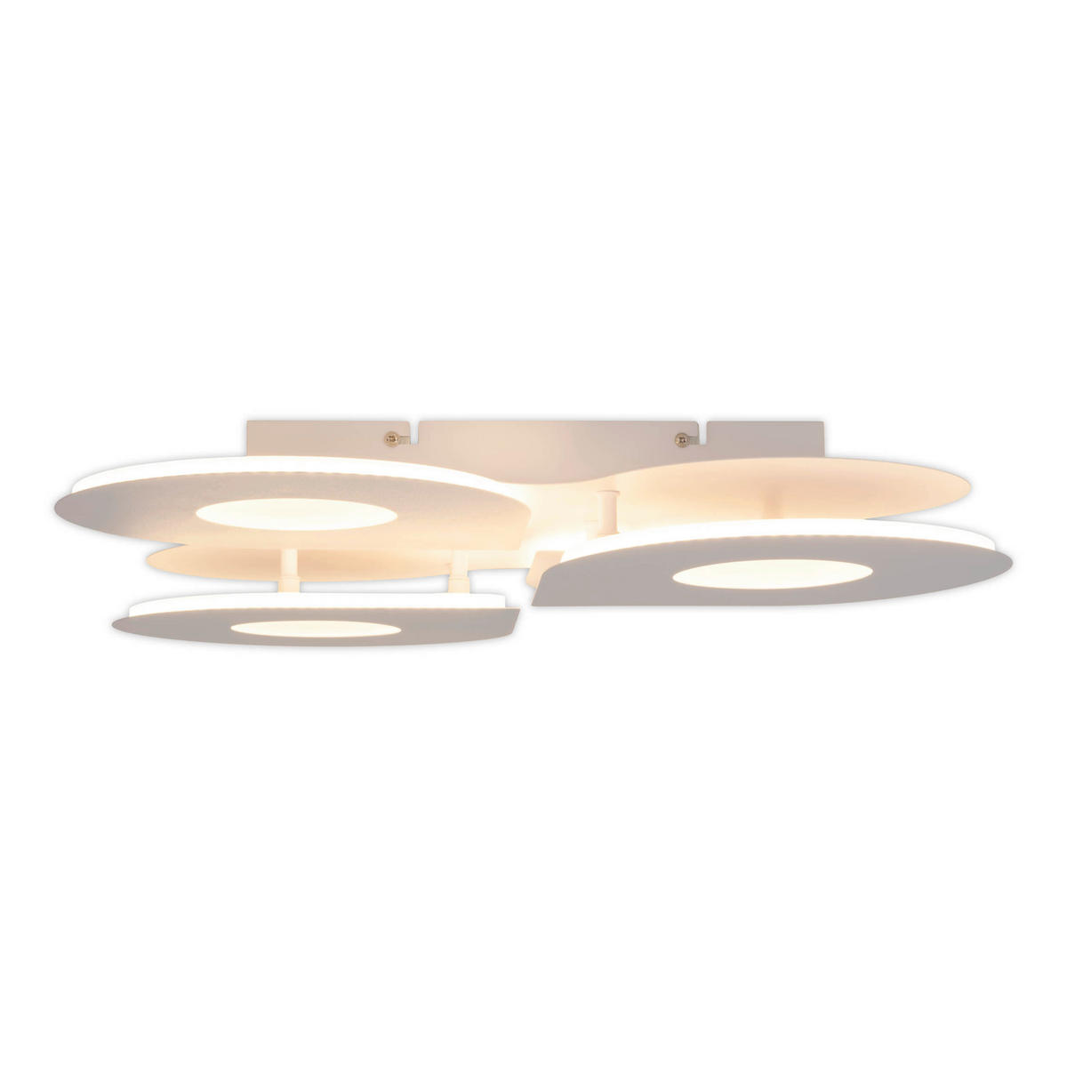 Näve Leuchten LED-Deckenleuchte weiß Metall Kunststoff B/H/T: ca. 50x8x50 cm SMILLA - weiß (50,00/8,00/50,00cm) - Näve Leuchten