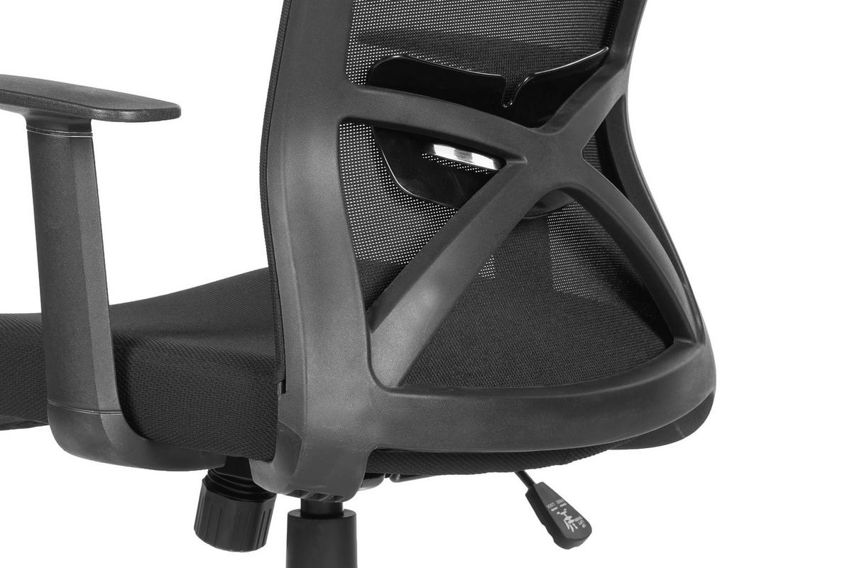 Chefsessel LONG schwarz schwarz schwarz Mesh Webstoff Kunststoff LONG - schwarz - byLIVING