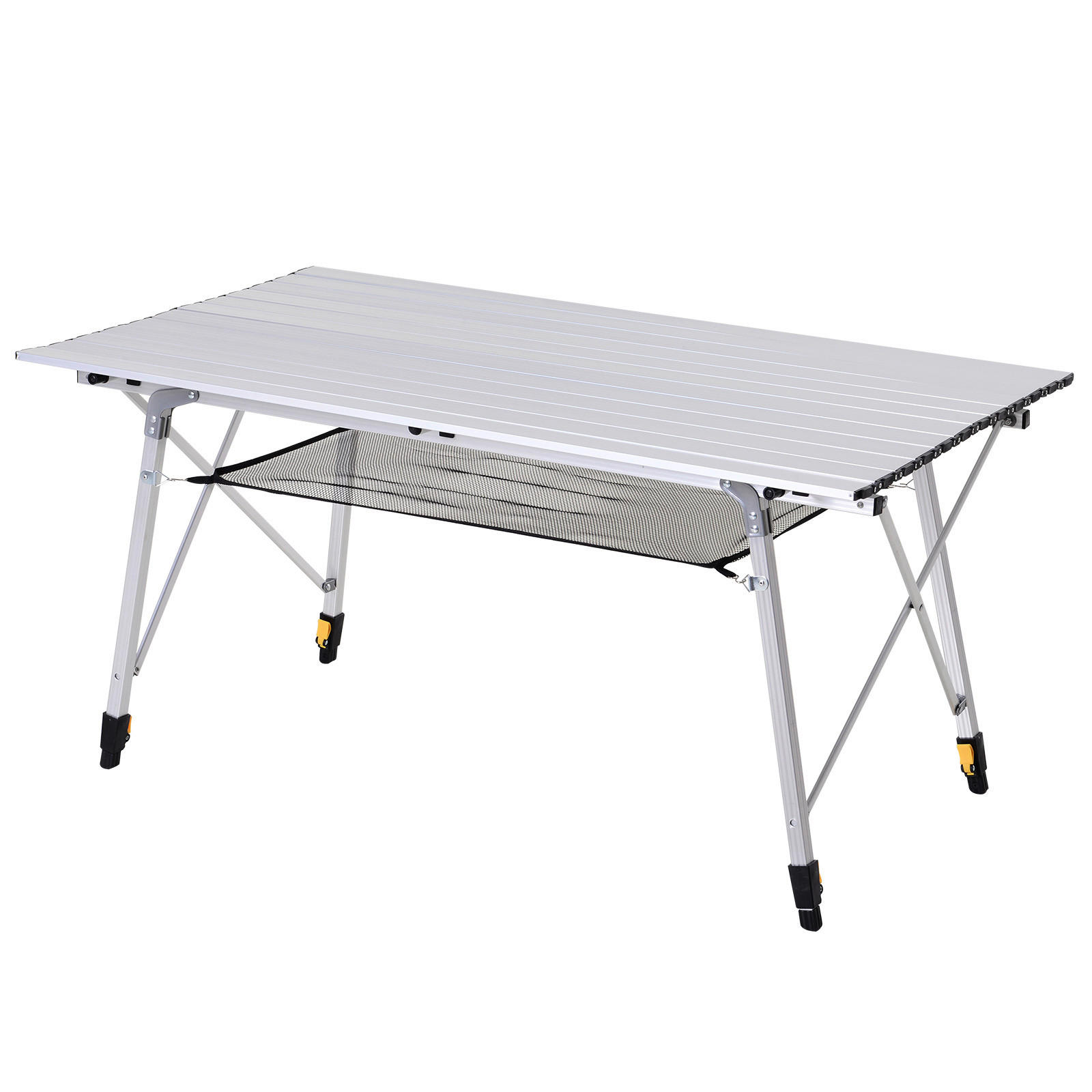 Outsunny Picknicktisch silber Aluminium B/H/L: ca. 70x73x120 cm Picknicktisch - silber (120,00/70,00/73,00cm) - Outsunny