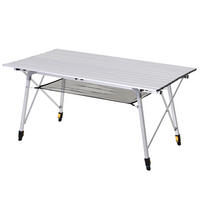 Outsunny Picknicktisch silber Aluminium B/H/L: ca. 70x73x120 cm Picknicktisch - silber (120,00/70,00/73,00cm) - Outsunny