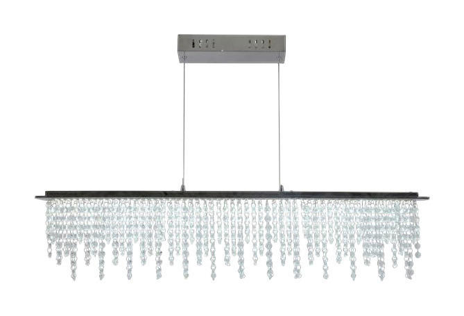 Näve Leuchten LED Glas kaufen 120x150x12 B/H/T: Pendelleuchte klar null cm ▷ Metall 1 Brennstellen bei online Chrom ca. POCO