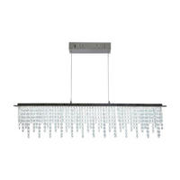 Näve Leuchten LED Pendelleuchte Chrom klar Metall Glas B/H/T: ca. 120x150x12 cm null 1 Brennstellen Diamonds - klar/Chrom (120,00/150,00/12,00cm) - Näve Leuchten
