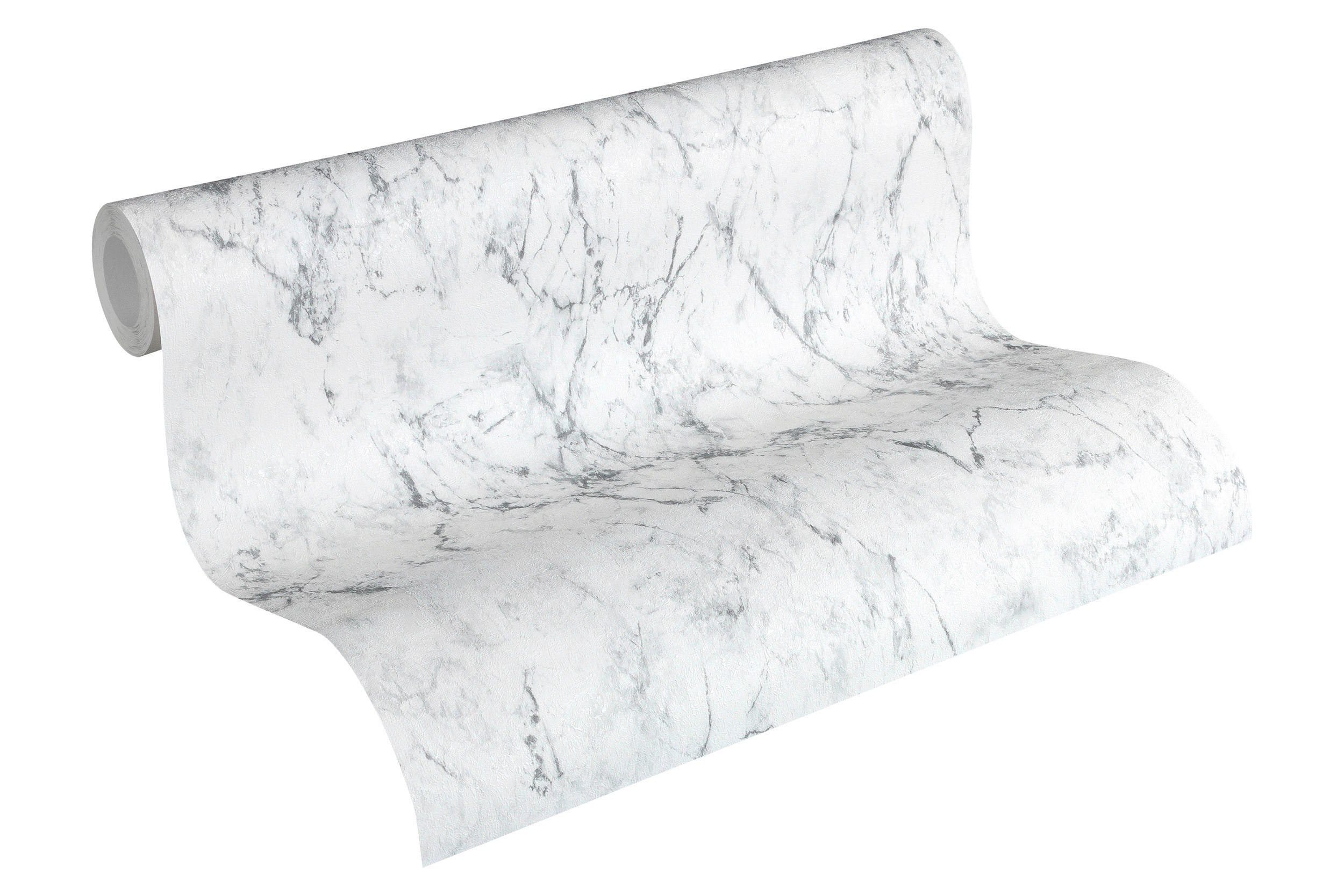 Vliestapete Marmor weiß grau B/L: ca. 53x1005 cm Vliestapete_36157-2_Neue_Bude - weiß/grau (53,00/1005,00cm)