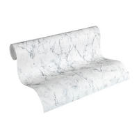 Vliestapete Marmor weiß grau B/L: ca. 53x1005 cm Vliestapete_36157-2_Neue_Bude - weiß/grau (53,00/1005,00cm)