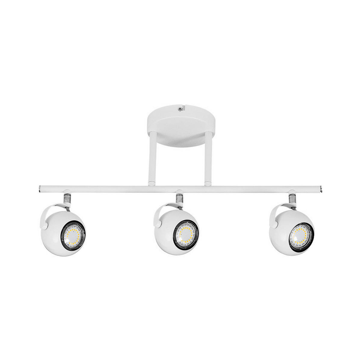 SPOT Light Spotbalken 5019302 weiß Metall B/H/T: ca. 50x29x12 cm GU10 3 Brennstellen Lea - weiß (50,00/29,00/12,00cm) - SPOT Light