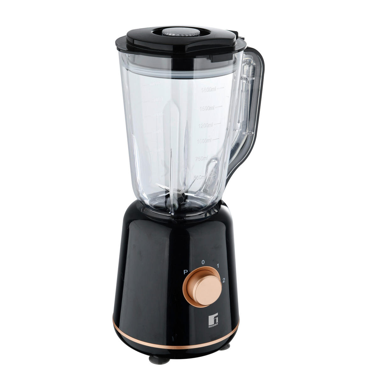 BERGNER Stabmixer schwarz Stahl Kunststoff B/H/L: ca. 18x40,5x20,5 cm COPPER - schwarz (20,50/18,00/40,50cm) - BERGNER