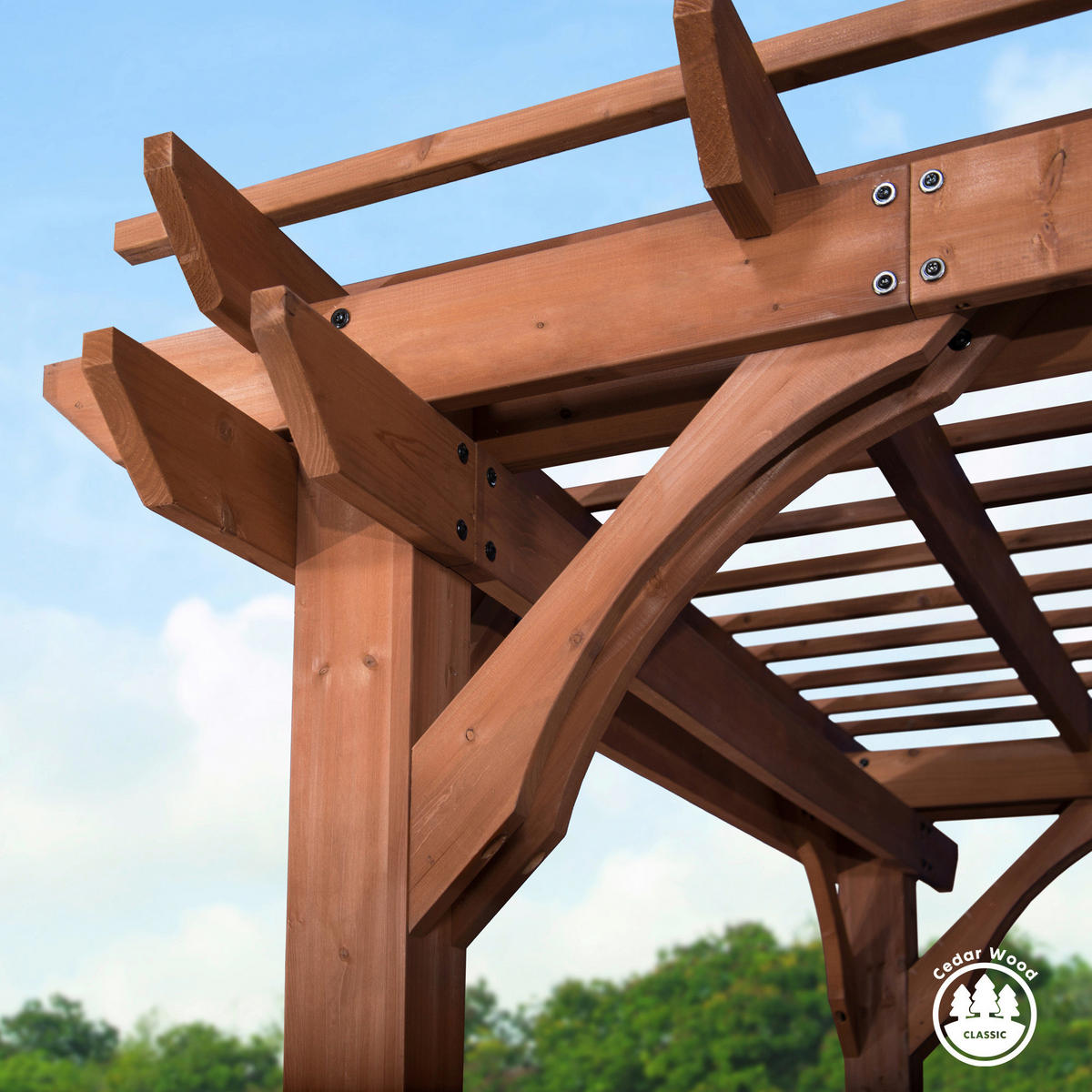 Backyard Discovery Backyard Discovery Pergola braun Holz B/H/L: ca. 427x242x305 cm Backyard_Discovery_Pergola - braun (305,00/427,00/242,00cm) - Backyard Discovery