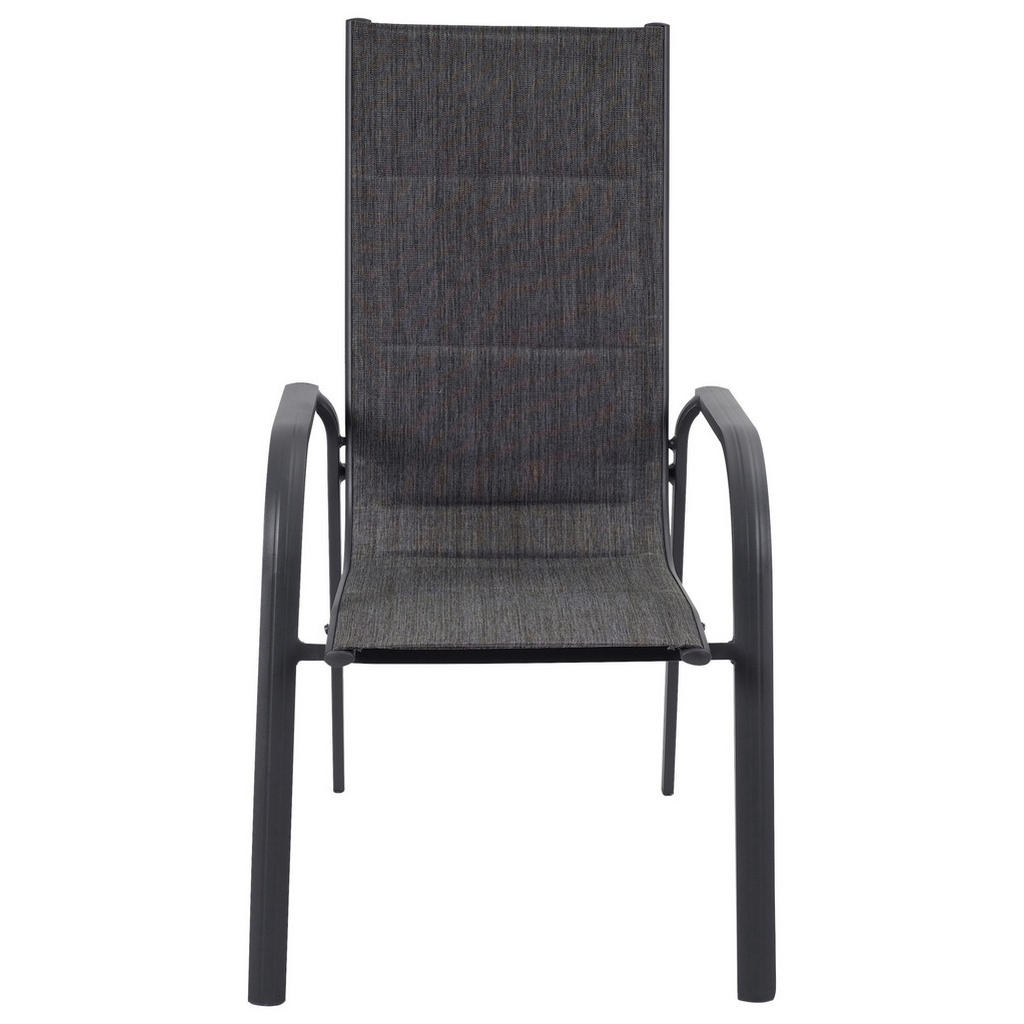 Thumbnail - POCOline Stapelsessel Boston anthrazit Alu B/H/L: ca. 74x109x60 cm