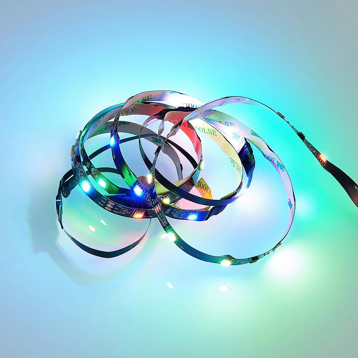 Lichtband schwarz Kunststoff B/L: ca. 1x120 cm LED-Lichtband_Screen - schwarz (1,00/120,00cm)