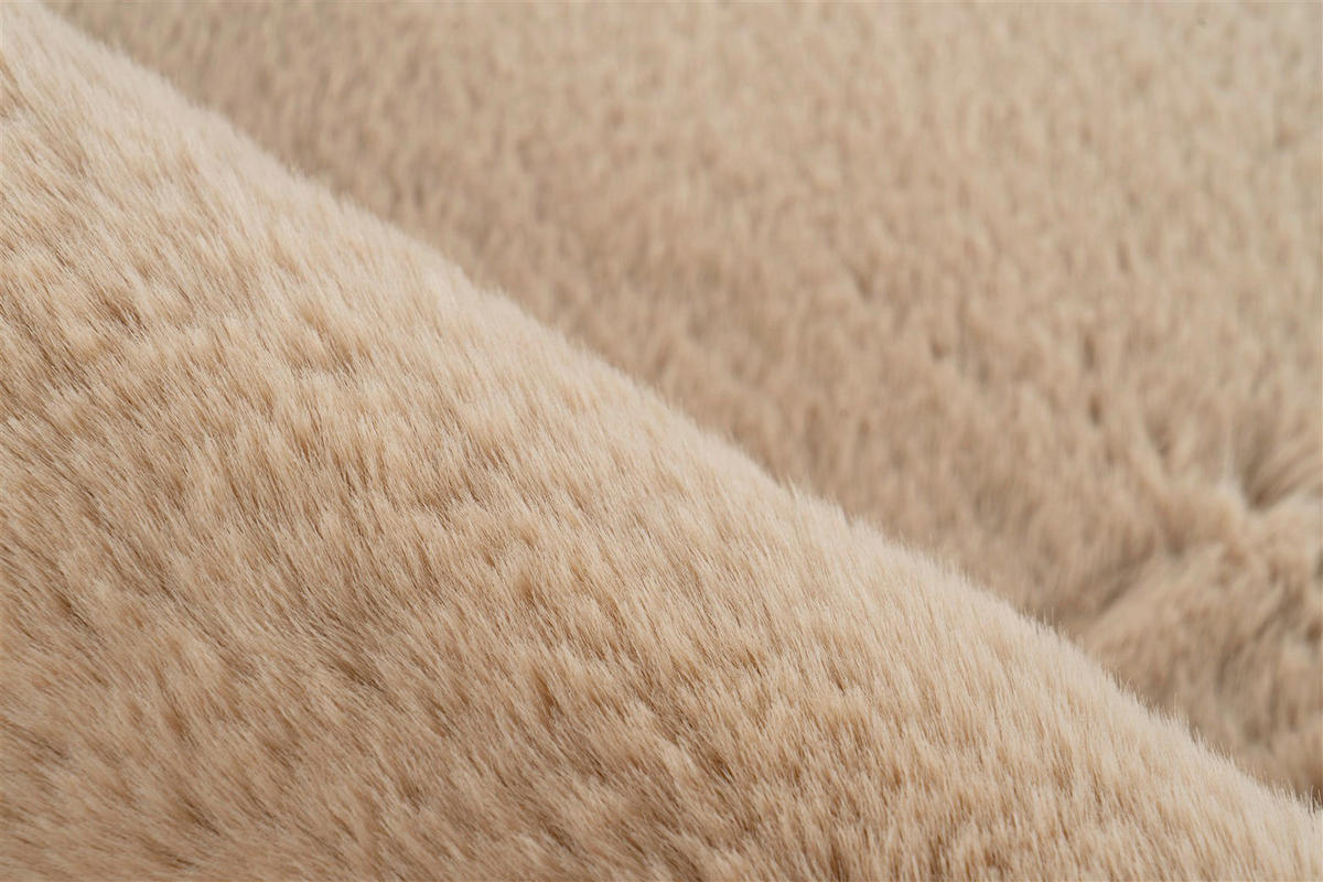 Kayoom Hochflorteppich Badematte Rabbit 425 beige B/H/L: ca. 40x3,5x60 cm Badematte Rabbit 425 - beige (60,00/40,00/3,50cm) - Kayoom