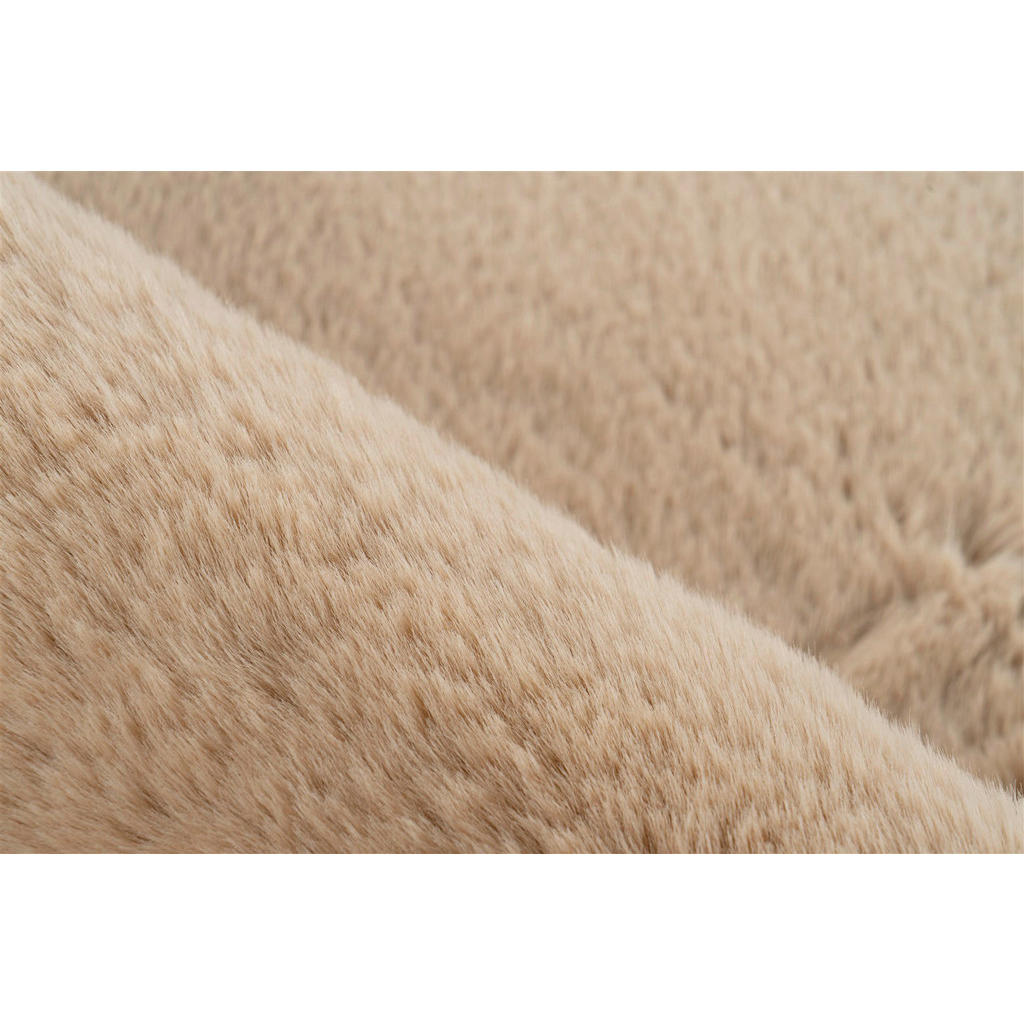Thumbnail - Kayoom Hochflorteppich Badematte Rabbit 425 beige B/H/L: ca. 40x3,5x60 cm