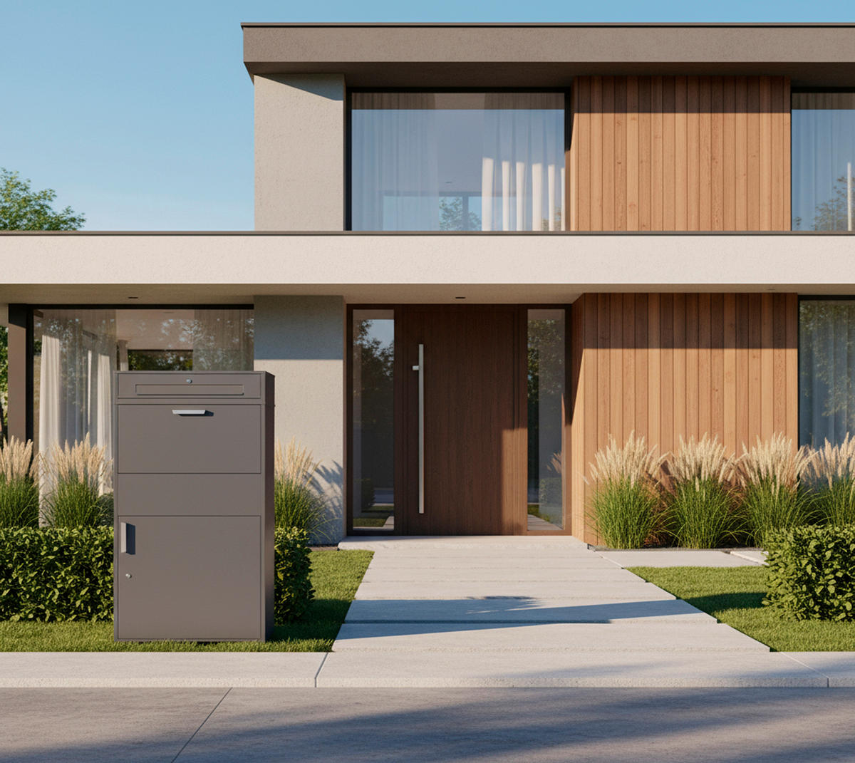 Westmann Paketbox Pavo anthrazit B/H/L: ca. 72x128x45 cm Pavo - anthrazit (45,00/72,00/128,00cm) - Westmann