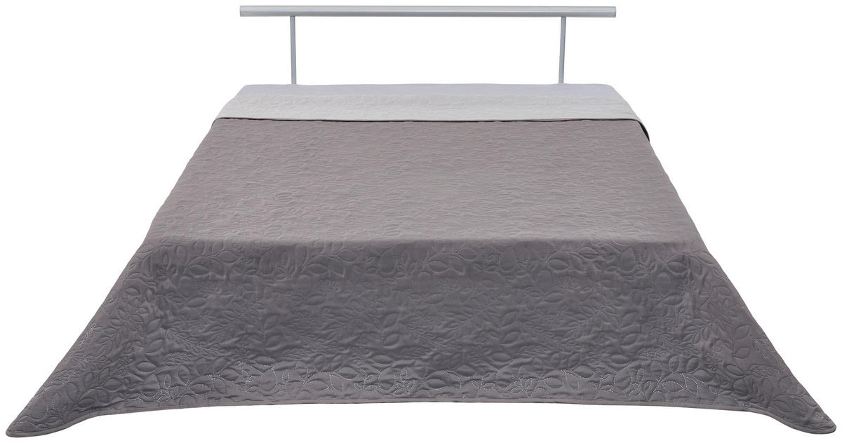 Tagesdecke Tagesdecke uni granit 220x240 - granit (220,00/240,00cm)