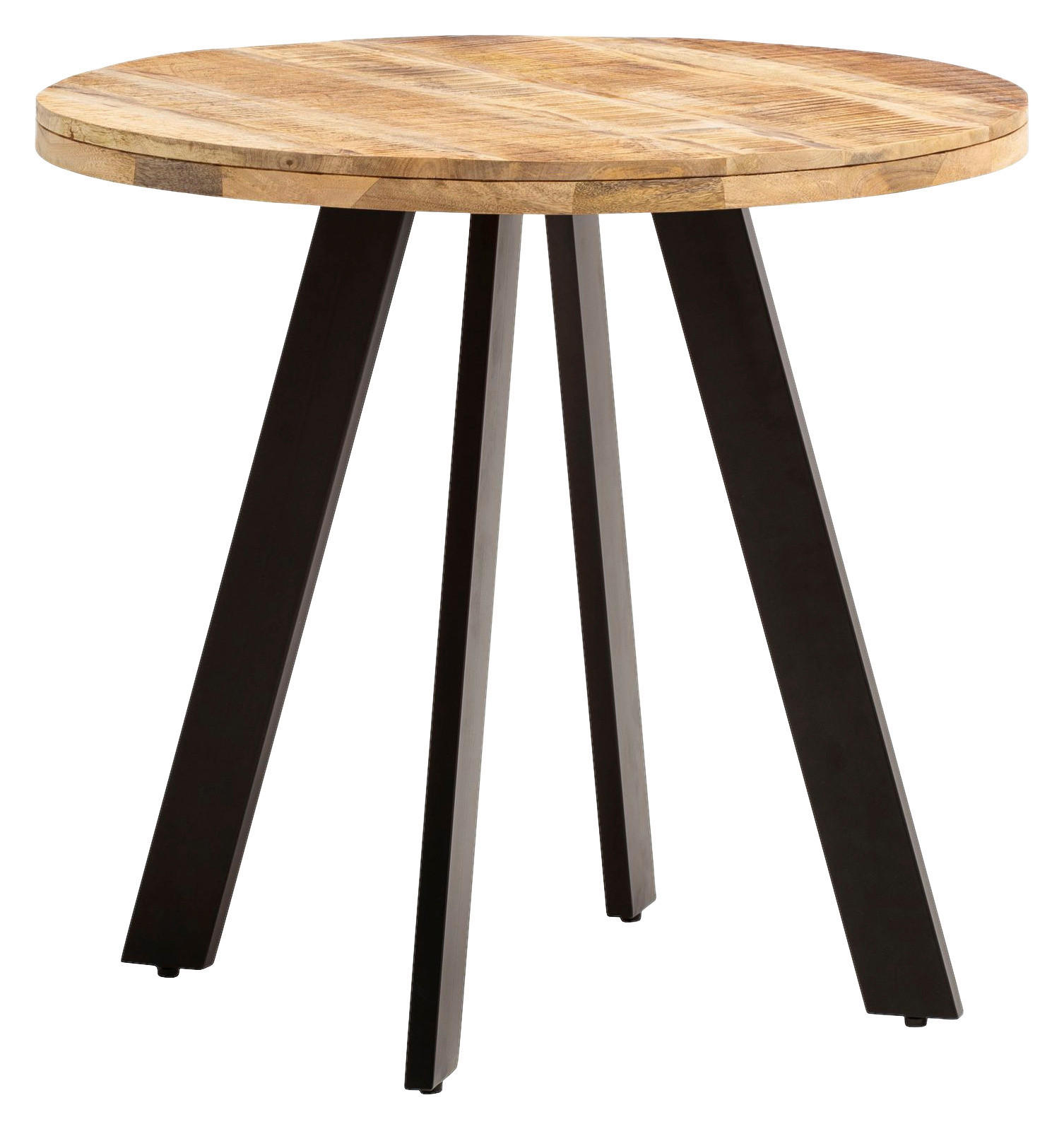 Esstisch braun H/D: ca. 75x80 cm Esszimmertisch - braun (80,00/75,00cm) - Wohnling