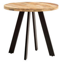 Esstisch braun H/D: ca. 75x80 cm Esszimmertisch - braun (80,00/75,00cm) - Wohnling