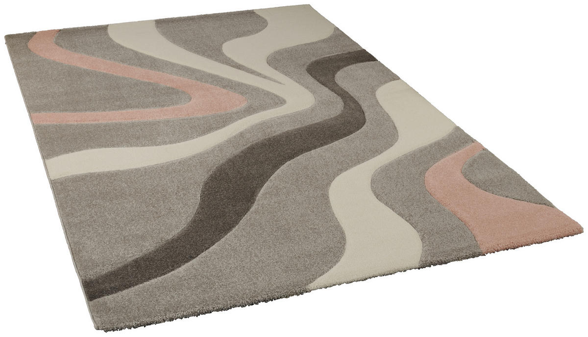 Webteppich Casino grau B/L: ca. 60x110 cm Casino - rosa/grau (60,00/110,00cm)