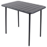 VCM Gartentisch Sumila schwarz Stahl B/H/L: ca. 80x72x55 cm Sumila - schwarz (55,00/80,00/72,00cm) - VCM