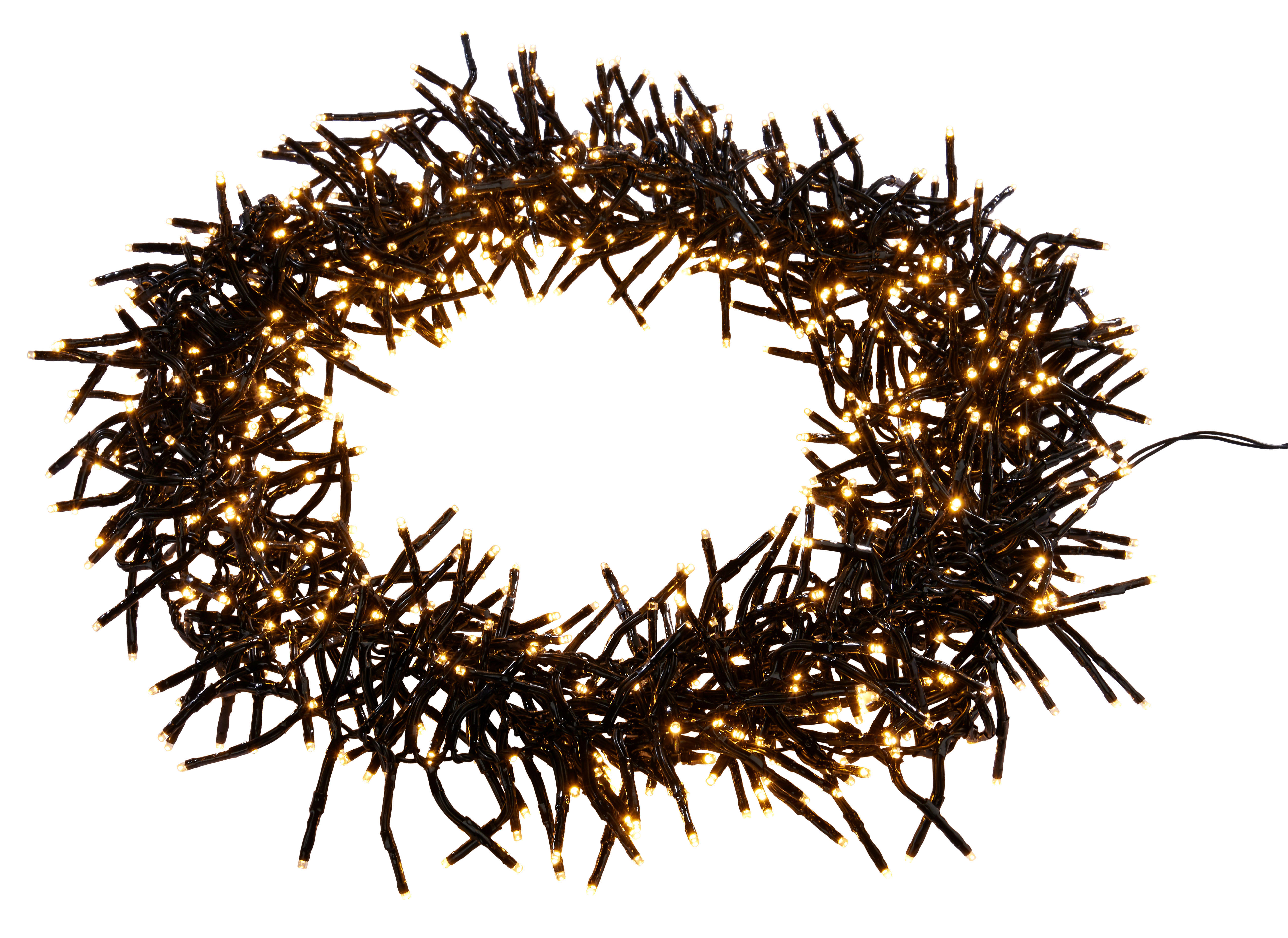 LED-Cluster-Lichterkette warmweiß Kunststoff L: ca. 5600 cm Clusterlight - warmweiß (5600,00cm)