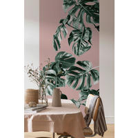 Komar Fototapete Monstera Rosé Panel B/L: ca. 100x250 cm Monstera Rosé Panel - (100,00/250,00cm) - Komar