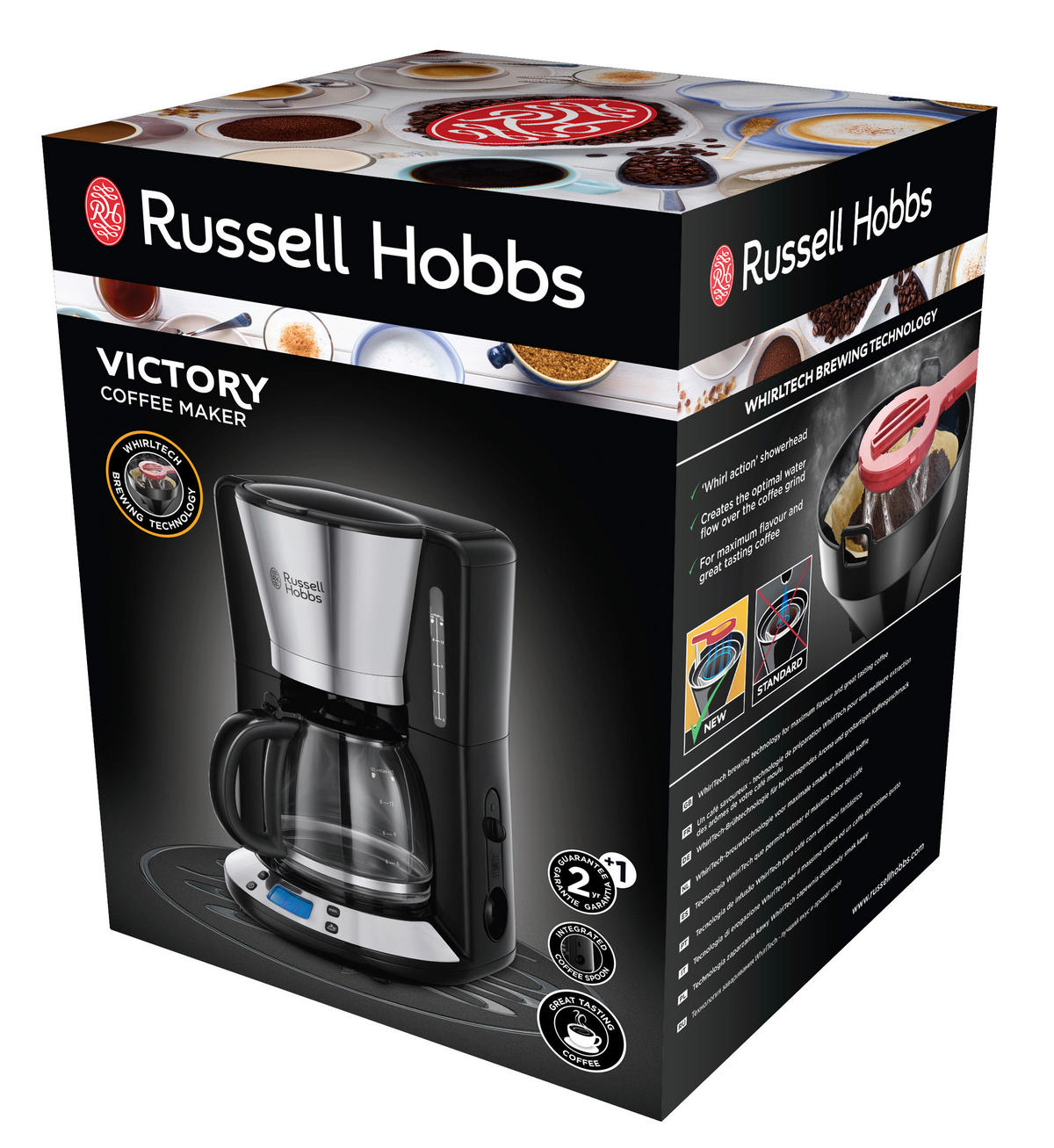 Russell Hobbs Kaffeeautomat 23618016002 schwarz Kunststoff Klarglas B/H/T: ca. 21,2x35,3x23,7 cm Kaffeeautomat_Victory_24030-56 - schwarz (21,20/35,30/23,70cm) - Russell Hobbs