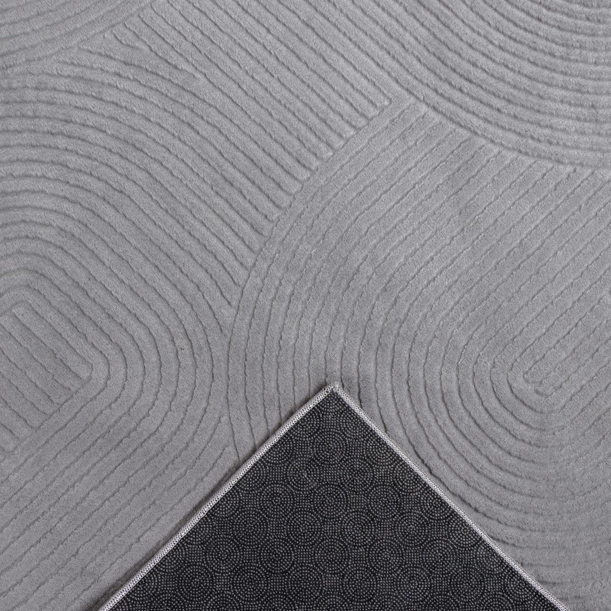 Dinarsu Teppich Stilo grau B/L: ca. 80x300 cm Stilo - grau (80,00/300,00cm) - Dinarsu
