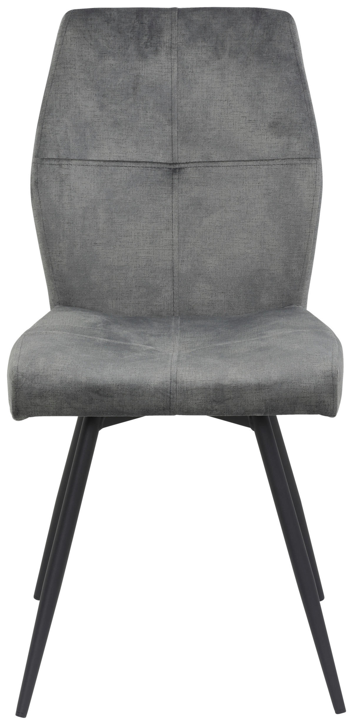 Stuhl Ally grau Microfaser B/H/T: ca. 46x89x60 cm Ally - schwarz/grau (46,00/89,00/60,00cm)
