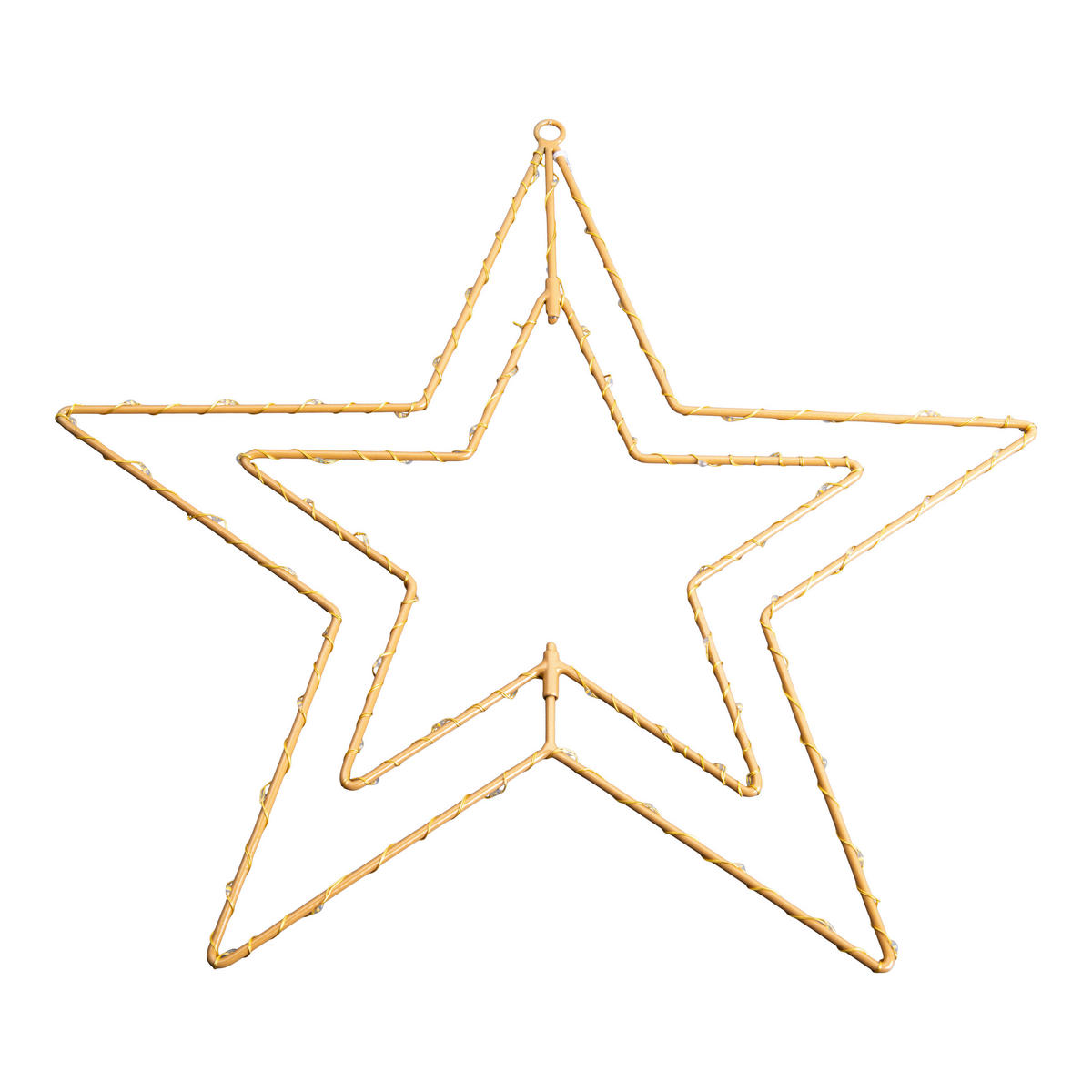 Näve Leuchten LED-Dekoartikel LED Weihnachtsartikel STERN - gold (40,00/40,00/40,00cm) - Näve Leuchten