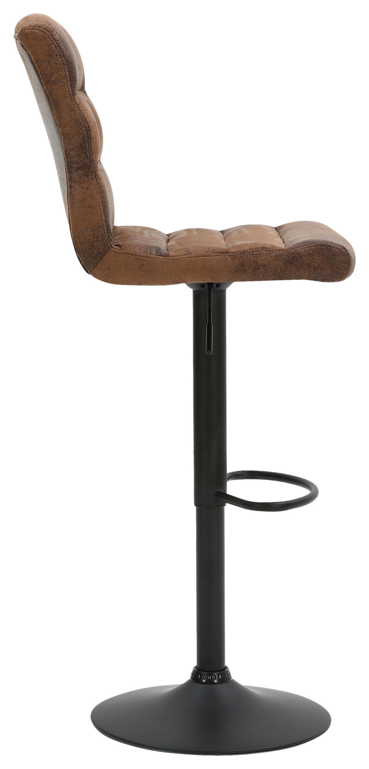 Barhocker PHIL Polyester B/H/T: ca. 42x100x51 cm PHIL - braun/schwarz (42,00/100,00/51,00cm) - byLIVING