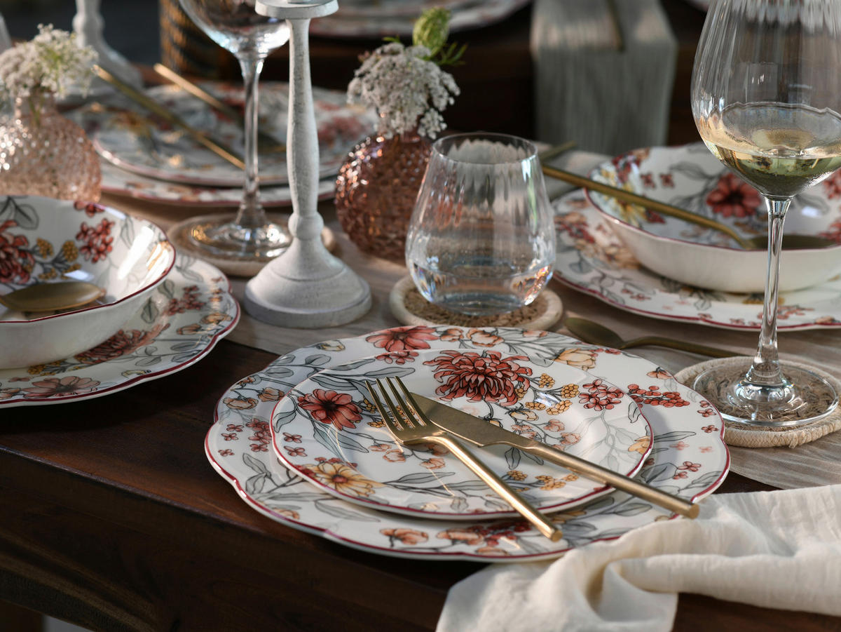CreaTable Tafelservice Fiore bunt Steingut 12 tlg. Fiore - bunt - CreaTable